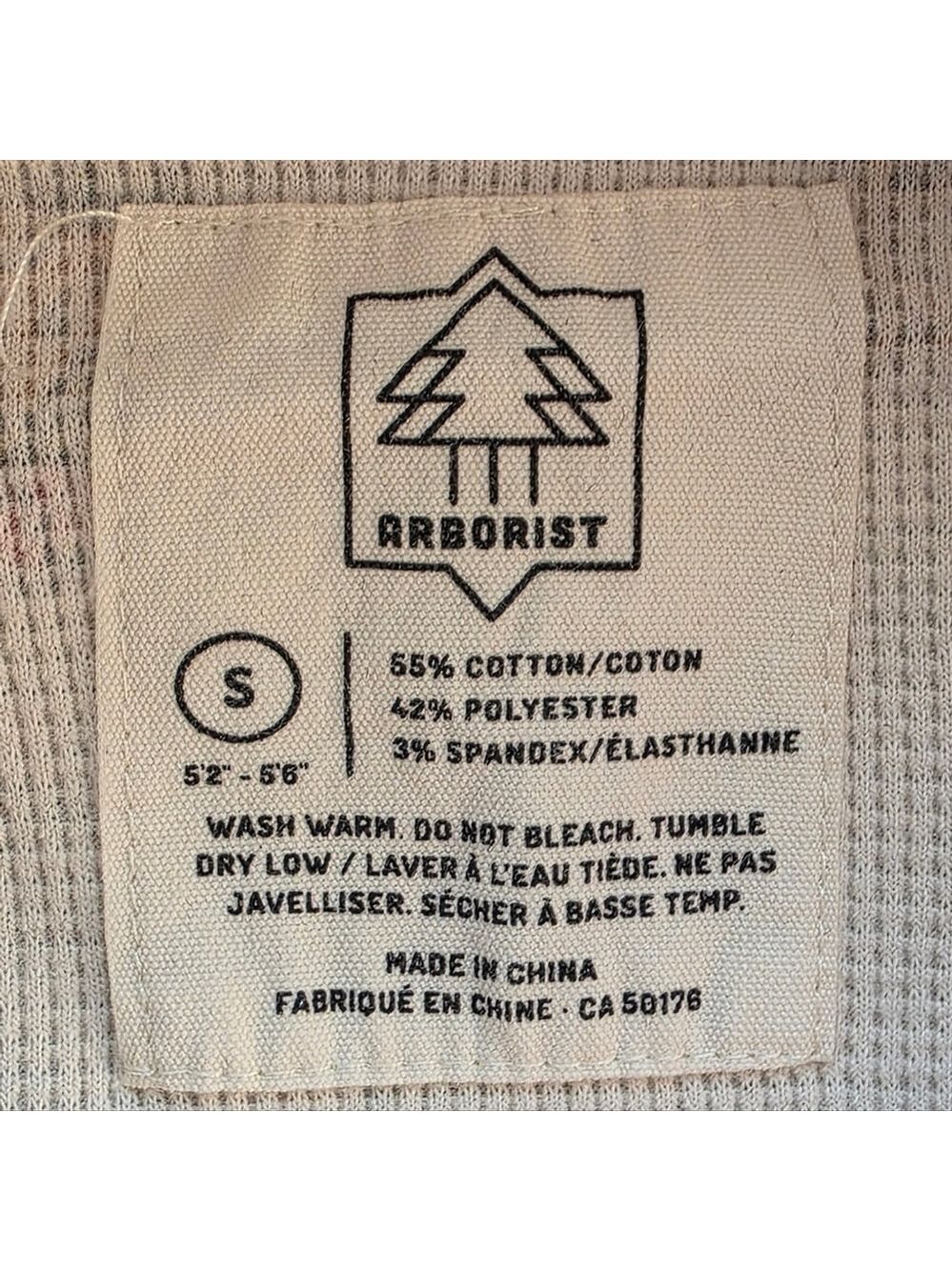 Arborist Thermal Onesie Pajamas Size Small Canadian Print Waffle - Picture 11 of 12